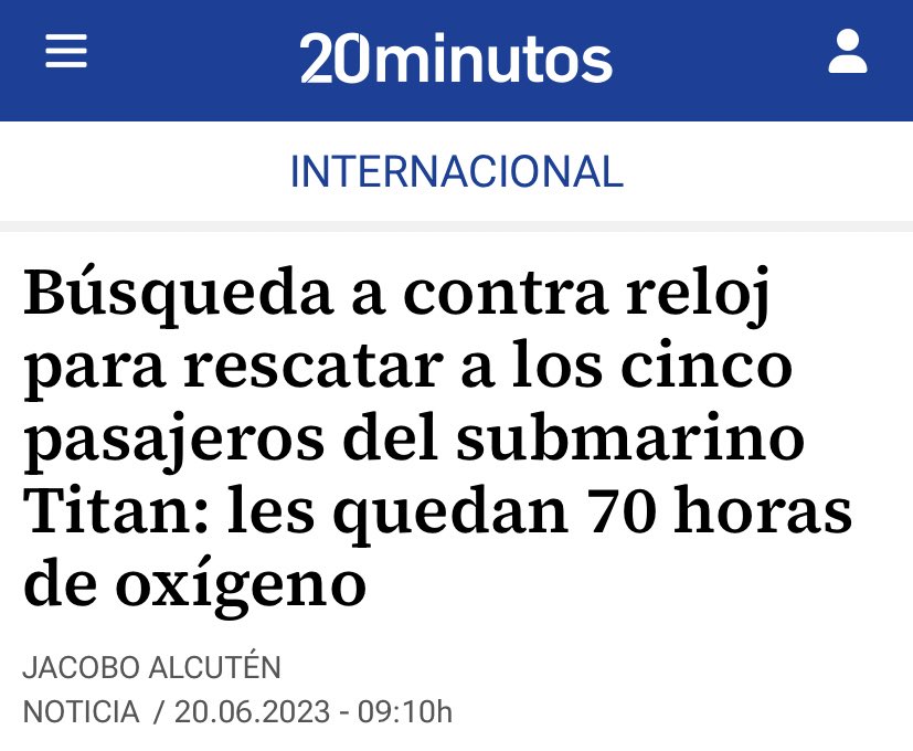 Qué triste ver cómo cuando se trata de 5 ricos que pagaron 250.000 dólares para hacer un viaje turístico se ponen todos los medios para encontrarlos y qué poco importa cuando es un barco con más de 700 migrantes a bordo el que naufraga... vidas de primera y de segunda