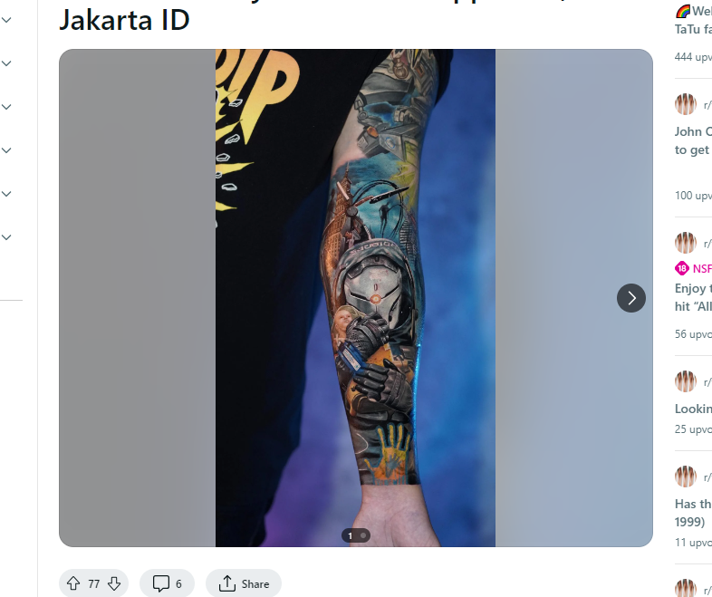 Death Stranding, Sam Bridges X Cyborgninja tattoo. Done by Ata INK at Happenink, Jakarta ID