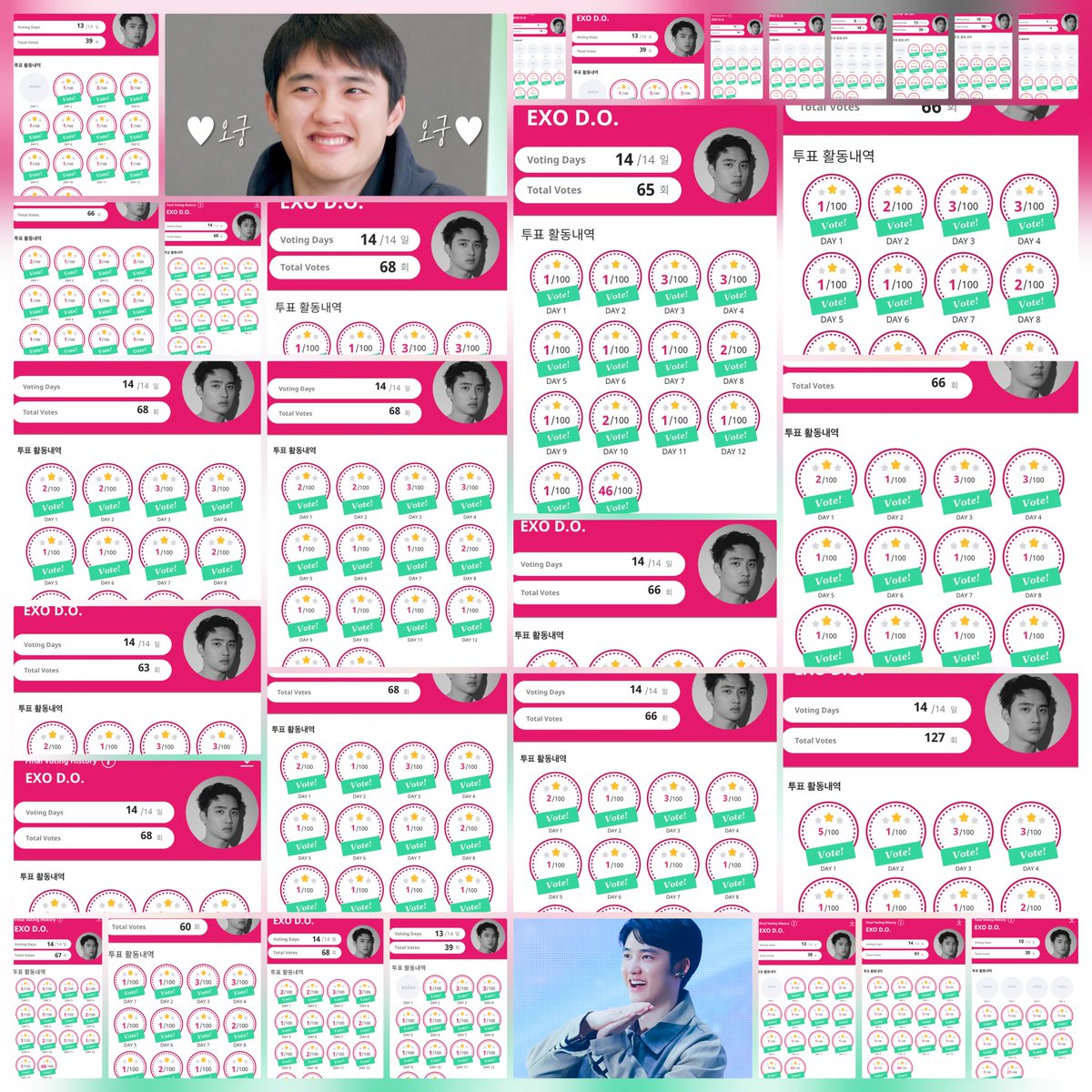 Done all vote today fo kyungsoo.. Fighting all 💪😭