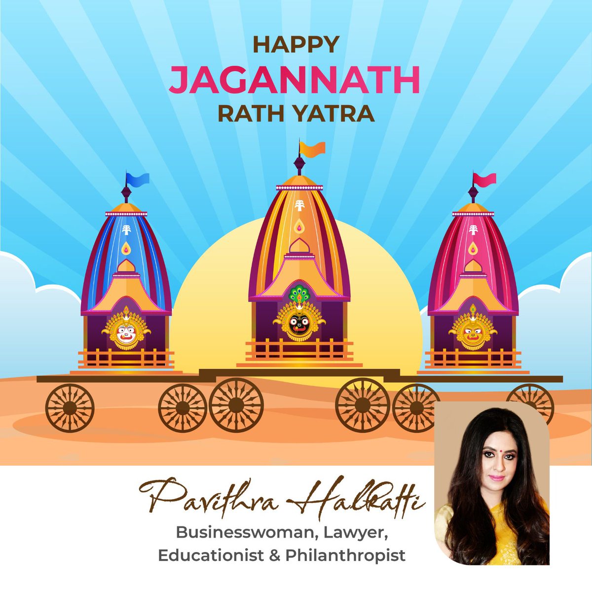 #JagannathRathYatra #PuriPilgrimage #RathYatraFestival #LordJagannath #LordKrishna #RitualCelebration #HinduTradition #IndianCulture #pavithrahalkatti #socialgood  #motivation #philanthropist #philanthropymatters #educationist #Lawyer #MRajasekaraMurthy  #PGHalkattifoundation