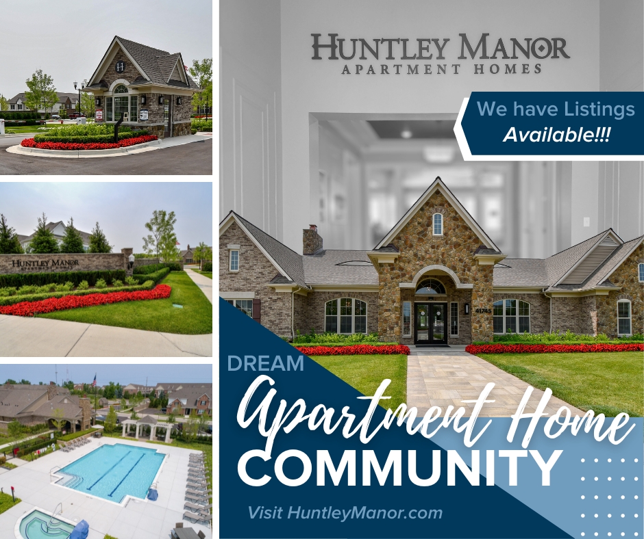 🏢 Looking for your dream apartment? Experience luxury living in our spacious 2/3 bedroom apartments at Huntley Manor! 😍 Discover availability and join our vibrant community. Visit huntleymanor.com 🔥 
#HuntleyManorApts #LuxuryLiving #ApartmentHomes #Novi #Michigan