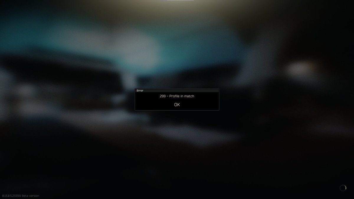 DawnOfScripts's tweet photo. #EscapefromTarkov @bstategames 
Just got outta raid with 2 of the airdrop weapon crates (as a scav).
Now i constantly get "error 299 - profile in match" and cant leave this screen. https://t.co/wpFsktF21a