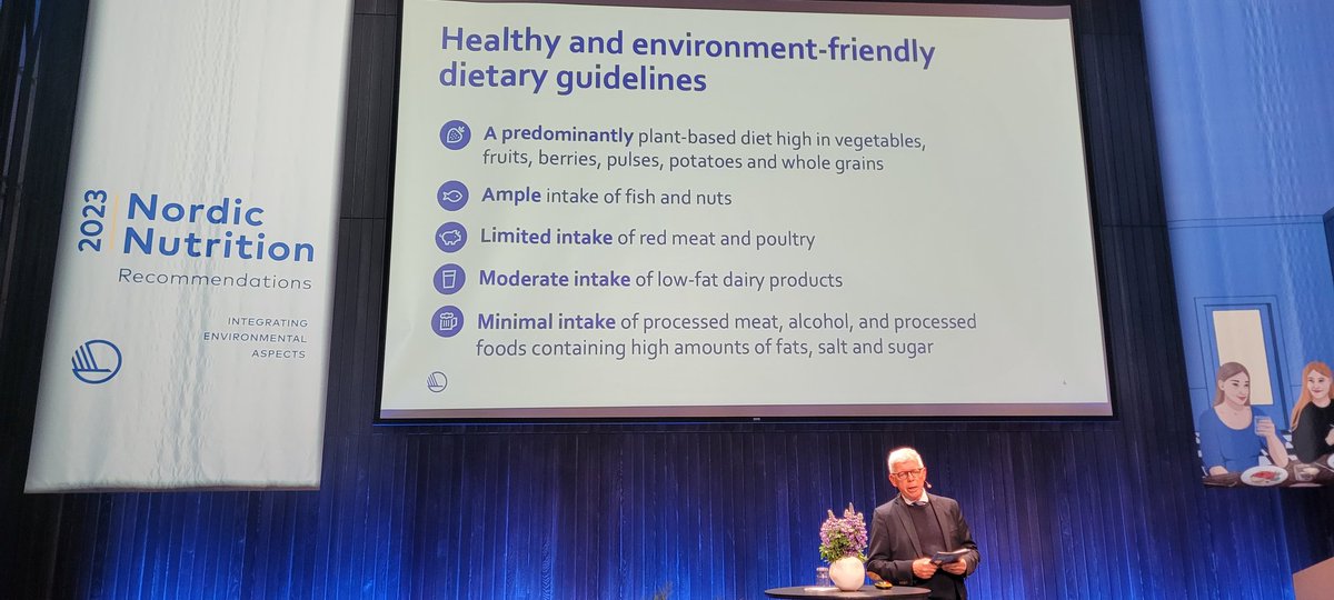 The new Nordic Nutritional guidelines launched today.

With a process of several years including hundreds of scientists, it really is an impressive piece of work and a welcome step in the right direction - intagrating sustainability into dietary guidelines. #nnr2023