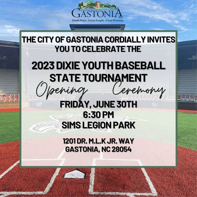 City of Gastonia on Twitter "Gastonia is hosting the Dixie Youth