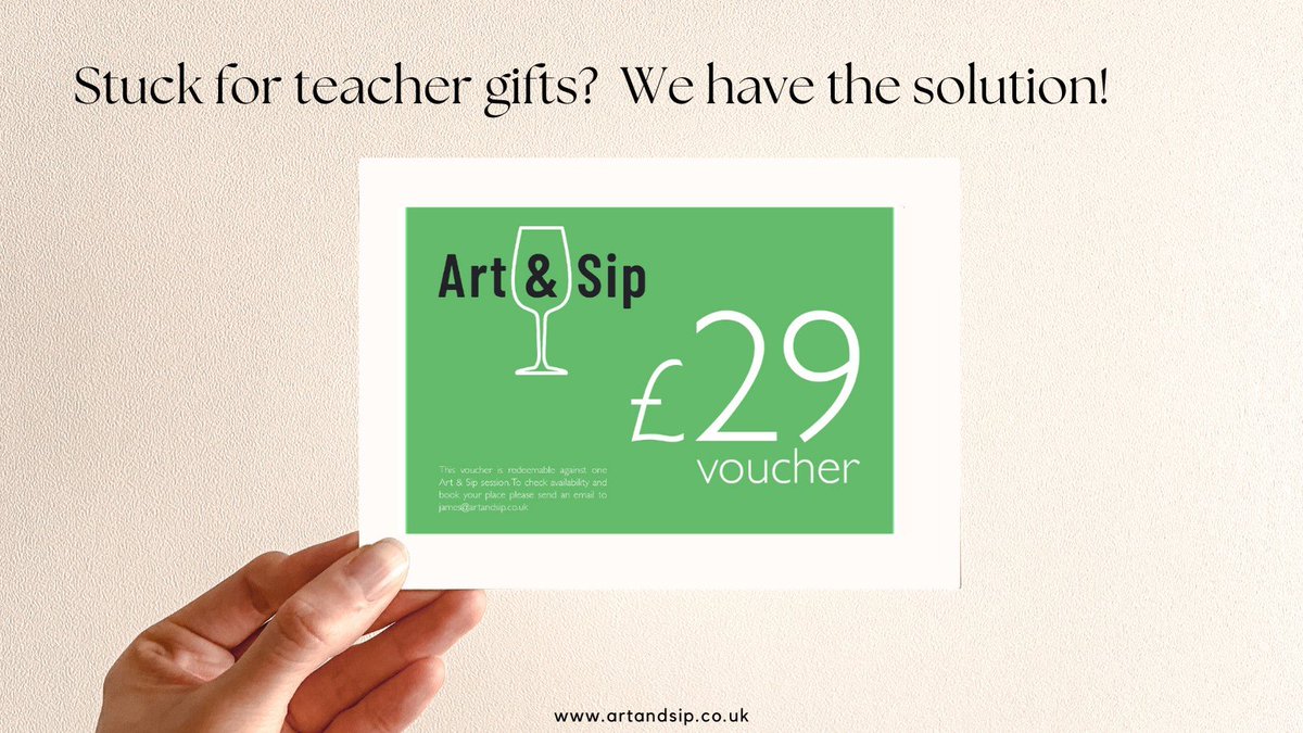 ArtandSip's tweet photo. Treat your teachers to a gift voucher for Acrylic, Lino, Pottery, or Candle Workshops! All materials provided, just bring your favourite drink. https://t.co/I0XqRYi6Nf - Upon purchase, select ‘For my self’ and we will email you the Gift Cert #TeacherGifts #ArtandSip https://t.co/Z09h2xtyaN