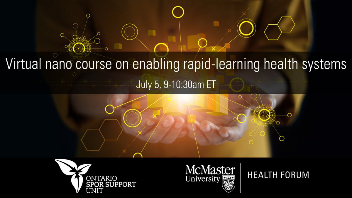 McMaster Forum (@mcmasterforum) on Twitter photo .<a href="/OSSUtweets/">OSSU Tweets</a> and the McMaster Health Forum are offering a 90-minute virtual nano course on enabling rapid-learning health systems. The course is designed for government policymakers, researchers, and system, organizational, professional and citizen leaders ow.ly/ABRE50OI6tt .<a href="/OSSUtweets/">OSSU Tweets</a> and the McMaster Health Forum are offering a 90-minute virtual nano course on enabling rapid-learning health systems. The course is designed for government policymakers, researchers, and system, organizational, professional and citizen leaders ow.ly/ABRE50OI6tt