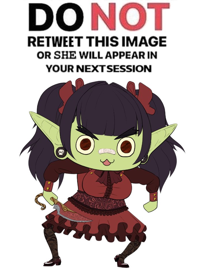 Do not tempt the tabletop gremlin. The only way to truly be rid of her is to pet her and bring her food. That and play Pathfinder with her.

#ttrpg #pathfinder2e #Goblin
