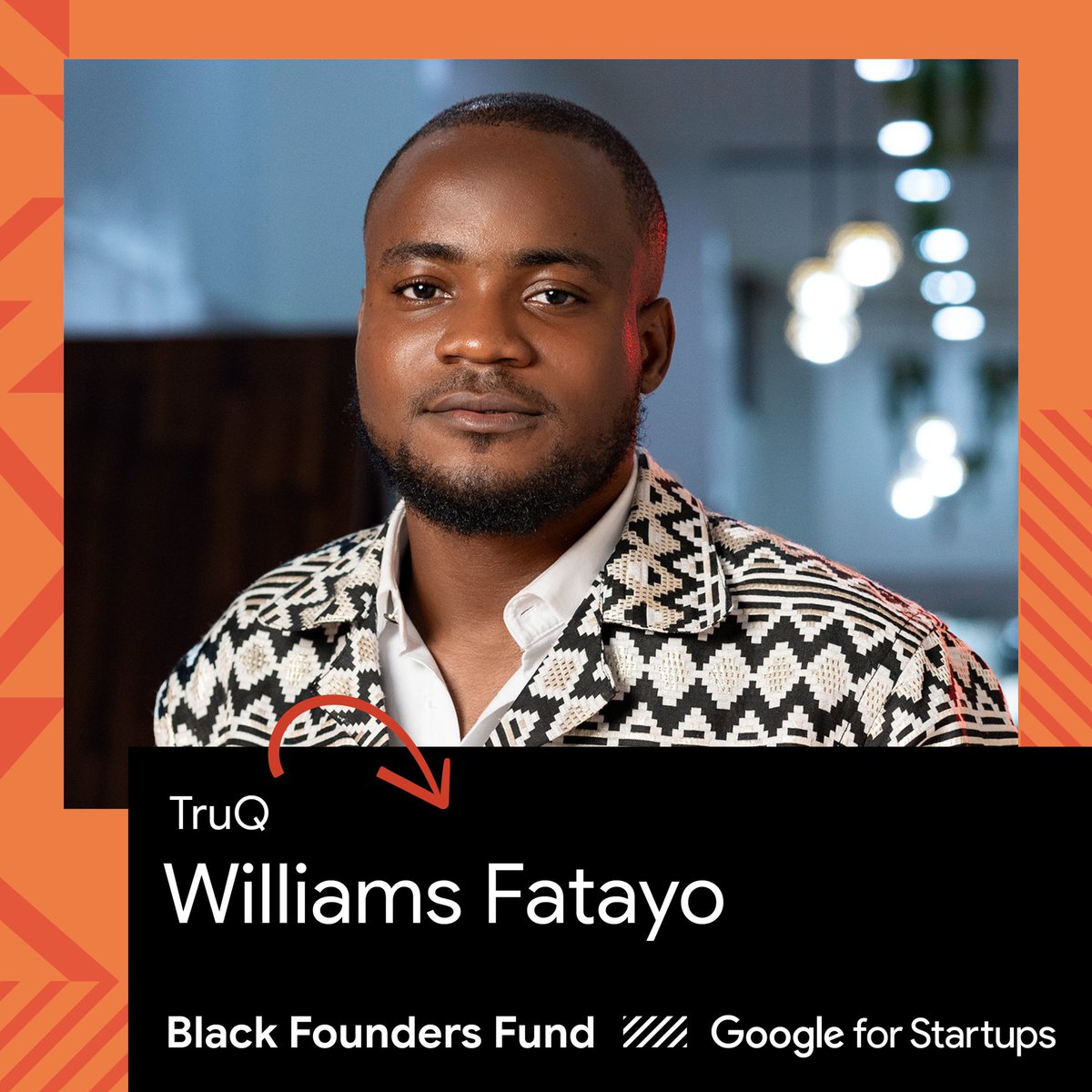 WilliamsFatayo's tweet photo. We've got good news! And its a huge huge one!!
@googleforstartups is investing in truQ through the Google black founders fund!
@MytruQ is backed by Google!
#FundBlackFounders https://t.co/39swRogAzu