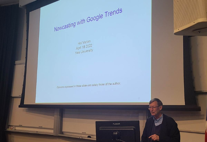 Yale Department of Economics (@yaleeconomics) on Twitter photo Can Google Search data predict the economy?
<a href="/Google/">Google</a> Chief Economist Hal Varian visited <a href="/Yale/">Yale University</a> last semester to present on how Google Trends can be used to forecast economic activity, including GDP, unemployment, and where you’ll buy your next coffee: economics.yale.edu/news/230420/ca… Can Google Search data predict the economy?
<a href="/Google/">Google</a> Chief Economist Hal Varian visited <a href="/Yale/">Yale University</a> last semester to present on how Google Trends can be used to forecast economic activity, including GDP, unemployment, and where you’ll buy your next coffee: economics.yale.edu/news/230420/ca…