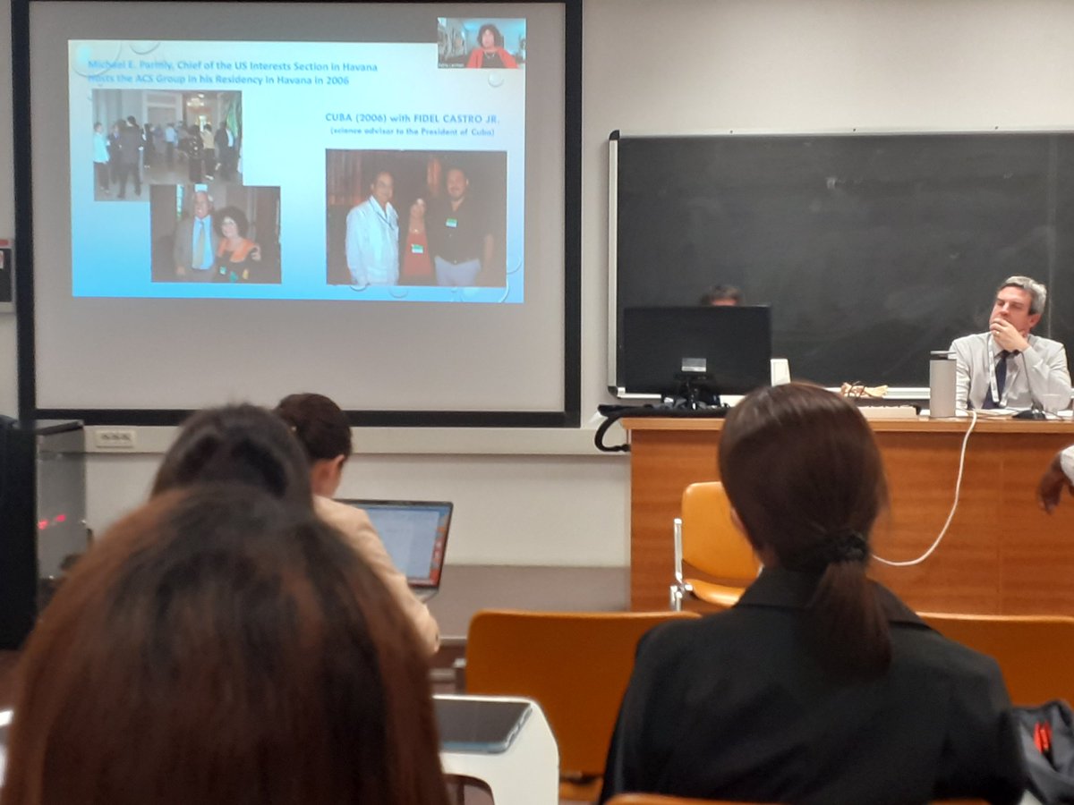 <a href="/ZafraLerman/">Zafra Lerman</a>, presenting remotely to #SciDip2023, discusses the importance of Malta Conferences in assisting peace in the Mideast, which includes key support from high level dignitaries including Nobel Laureates.