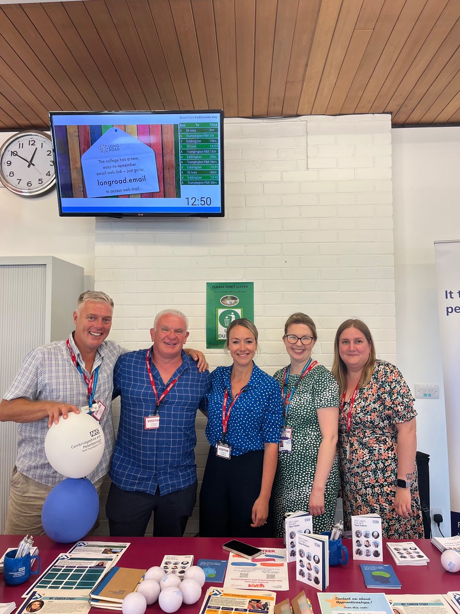 Fantastic day meeting students at Long Road College talking about NHS careers <a href="/CPFTLandOD/">CPFT_L&OD</a> <a href="/CPFT_NHS/">CPFT</a>