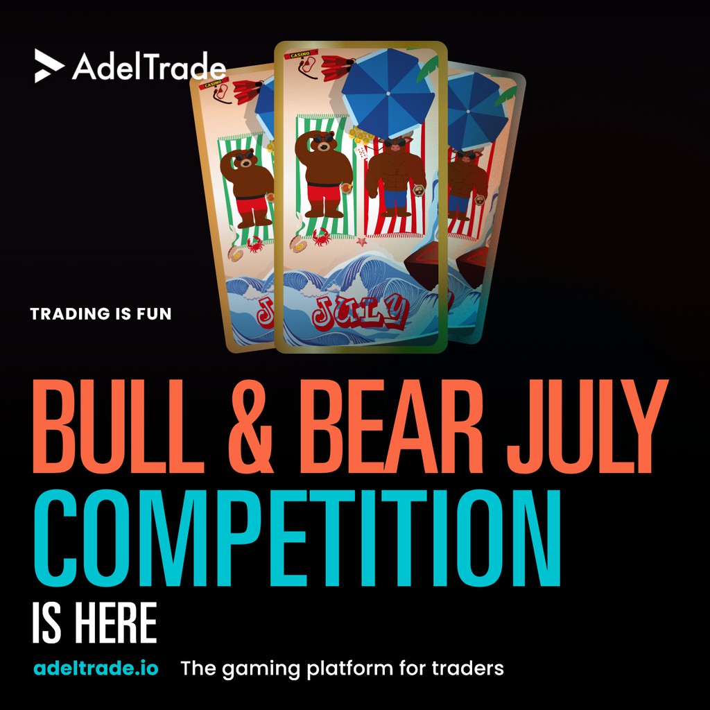 📣 The July Bull &amp; Bear #Trading Competition is now open on AdelTrade! 🚀🐂📉🐻 Test your trading skills against other #traders and compete for unique #NFT prizes. Don't wait – sign up now and join the competition! #AdelTrade #BullAndBear #TradingCompetition
