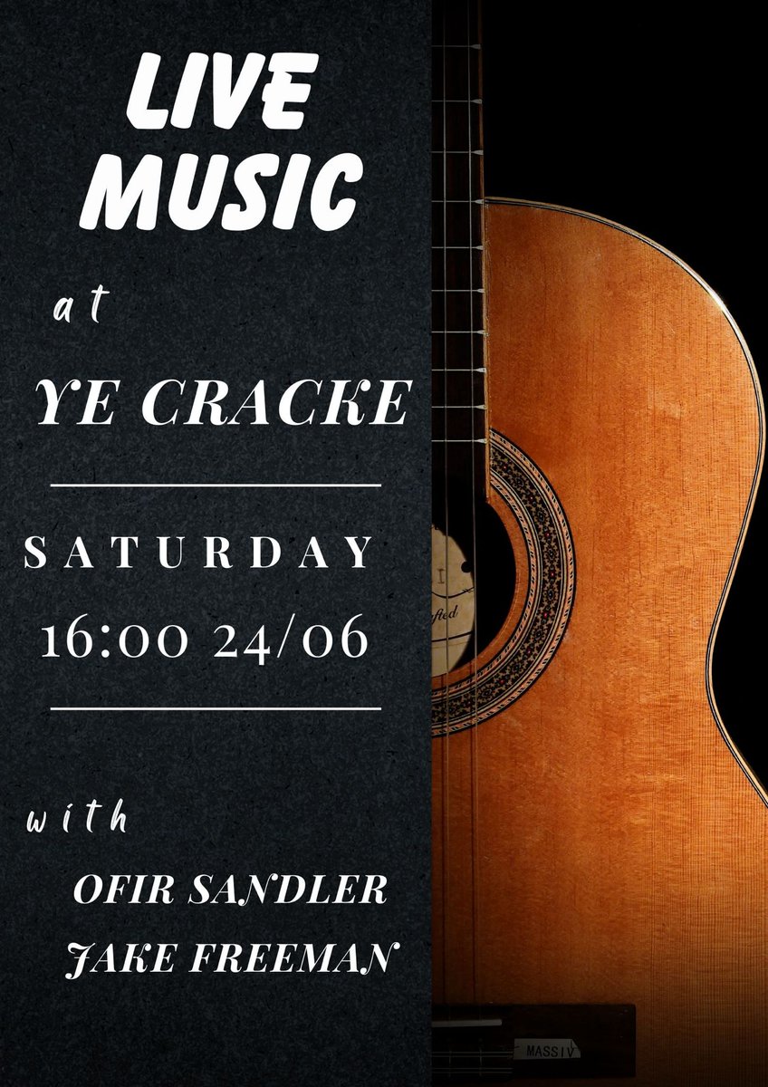 Ye Cracke Liverpool (@yecrackepub) on Twitter photo Ofir and Jake are back this Saturday 4pm 🎼
#livemusic #liverpoolbands #guitarmusic
<a href="/LiverpoolBands/">Liverpool Bands</a> Ofir and Jake are back this Saturday 4pm 🎼
#livemusic #liverpoolbands #guitarmusic
<a href="/LiverpoolBands/">Liverpool Bands</a>