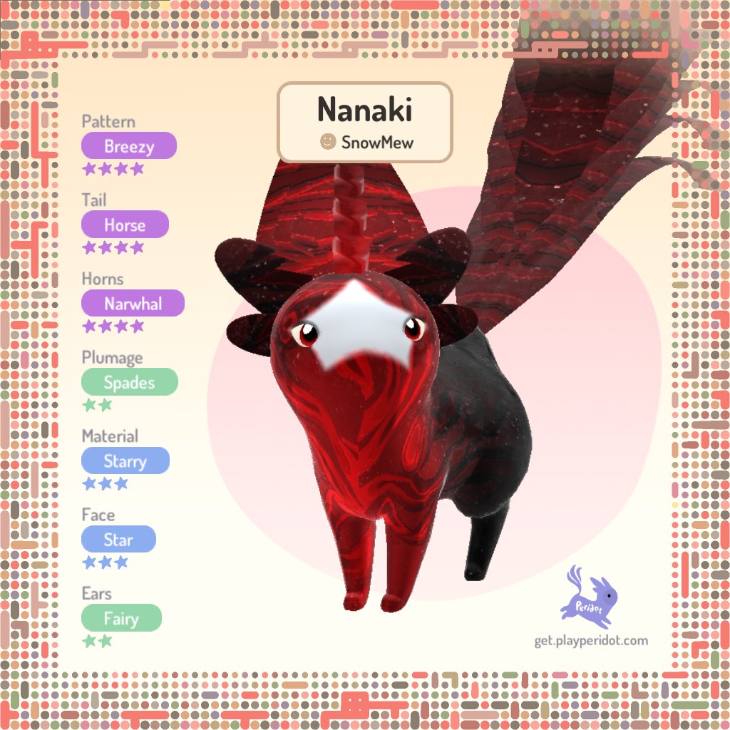 SnowMewKat's tweet photo. Nanaki is out this morning if folks wanna HAD with him and prep for the 50% off hatch event! #PlayPeridot #DotCard #HatchADot
FC: 518999529443 https://t.co/lCBqW3dVMo