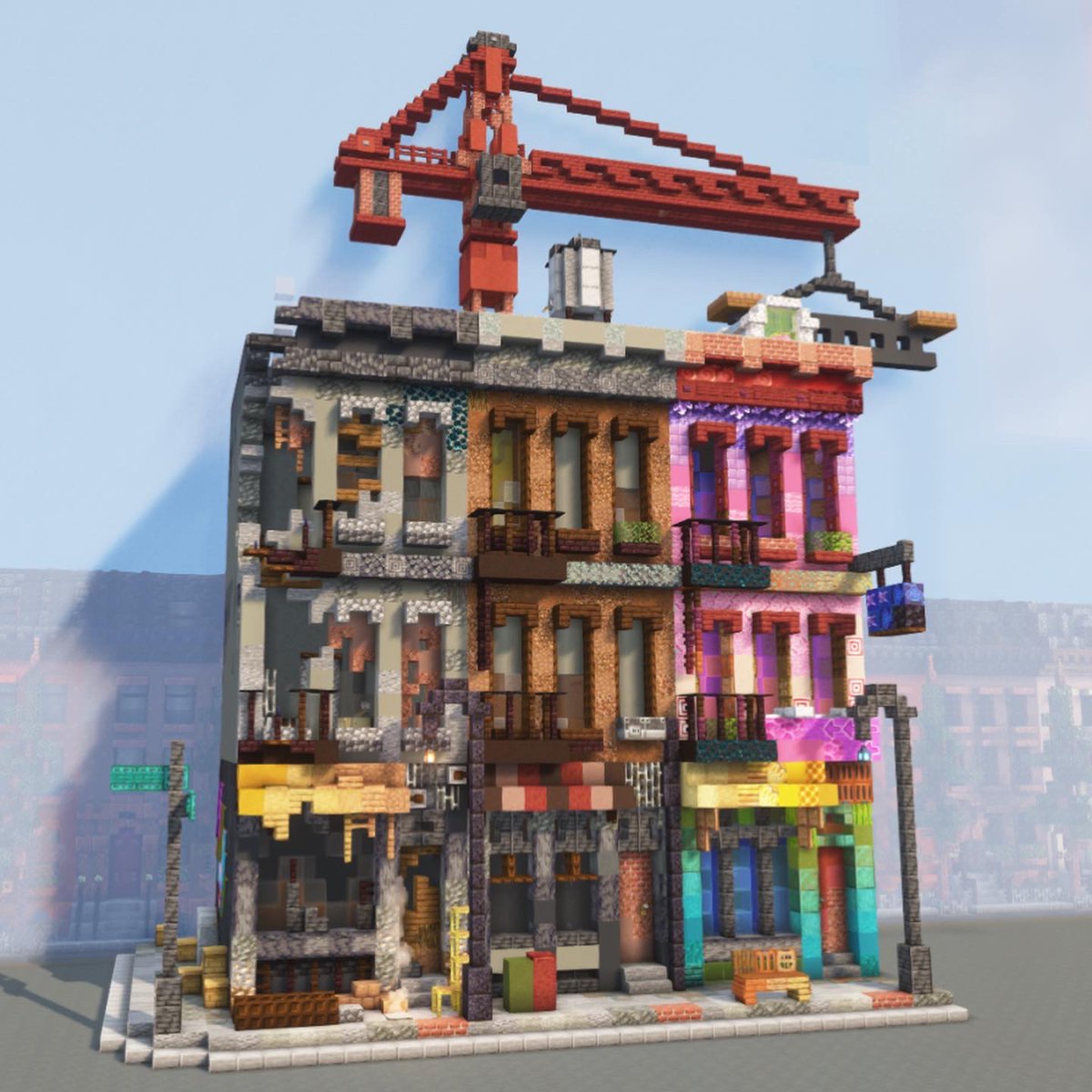 Blaze8516's tweet photo. A crane and a New York City street made out of my previous 3 city buildings
Available on my patreon
Tier 3
#Minecraft #Minecraftbuilds #MinecraftServer #Patreon #minecraftcommisions https://t.co/FYnaCtoYtH