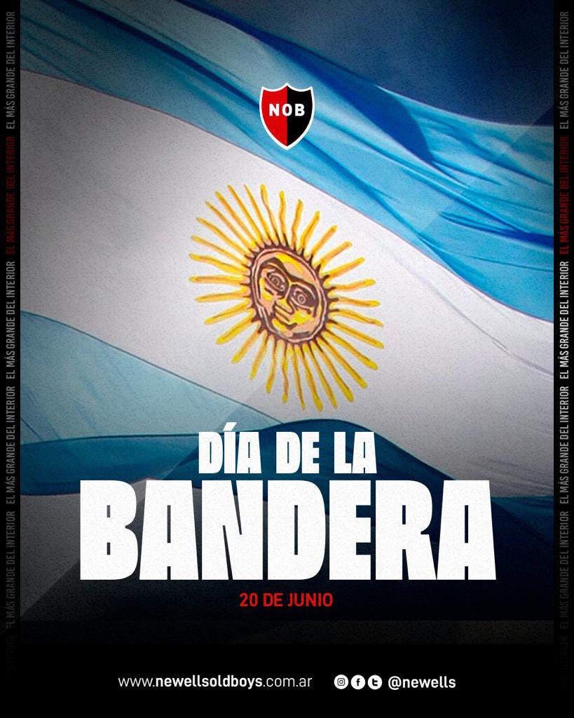 Newells's tweet photo. ¡Feliz día de la Bandera! 🇦🇷 https://t.co/sN39InSHWZ
