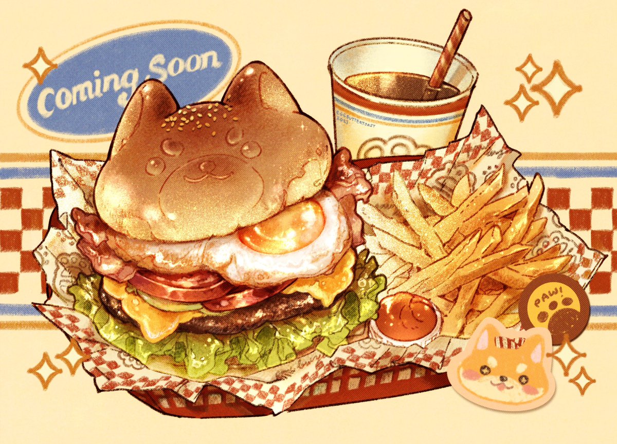 food focus burger no humans food french fries lettuce cup  illustration images