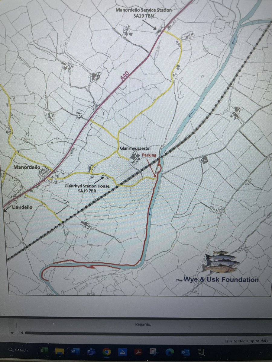 Can you help !
I was fishing on the River Towie last Friday/Saturday and left my Sage X 10ft 6# rod and Sage 4600 reel on the river bank at the car park as indicated on the map at Glanrhydsaeson 
If you know anyone who was walking in this area on Saturday please pass this on . 🙏