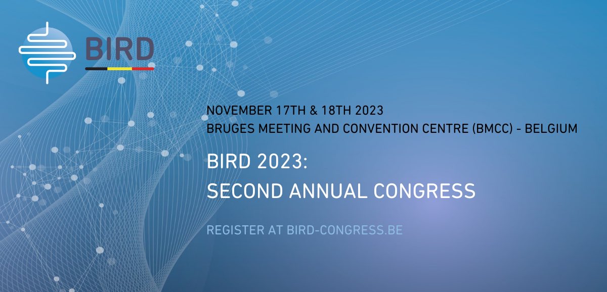 📢📢Registrations are now OPEN for the BIRD 2023: Second Annual Congress!
🗓️ When: Fri 17 and Sat 18 November
⛱️ Where: BMCC - Bruges
💡Register here: bird-congress.be