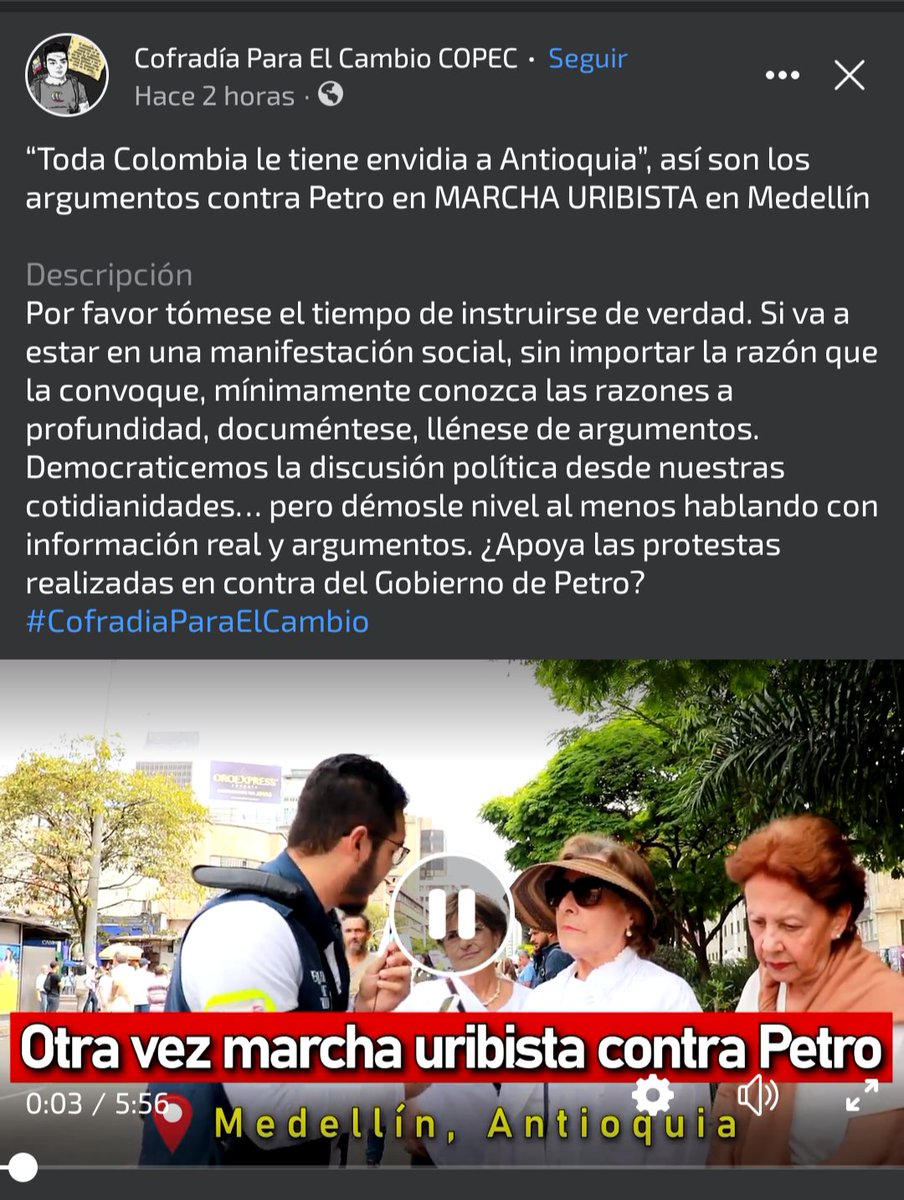 Como era de esperarse las #BodegasPetristas reciclando la misma estrategia que en campaña, 'entrevistando' a personas que coincidencialmente no saben por qué marchan, la bodega #Cofradíaparaelcambio manipulando como siemprey sobre todo ridiculizando personas #PetroChaoChaoChao