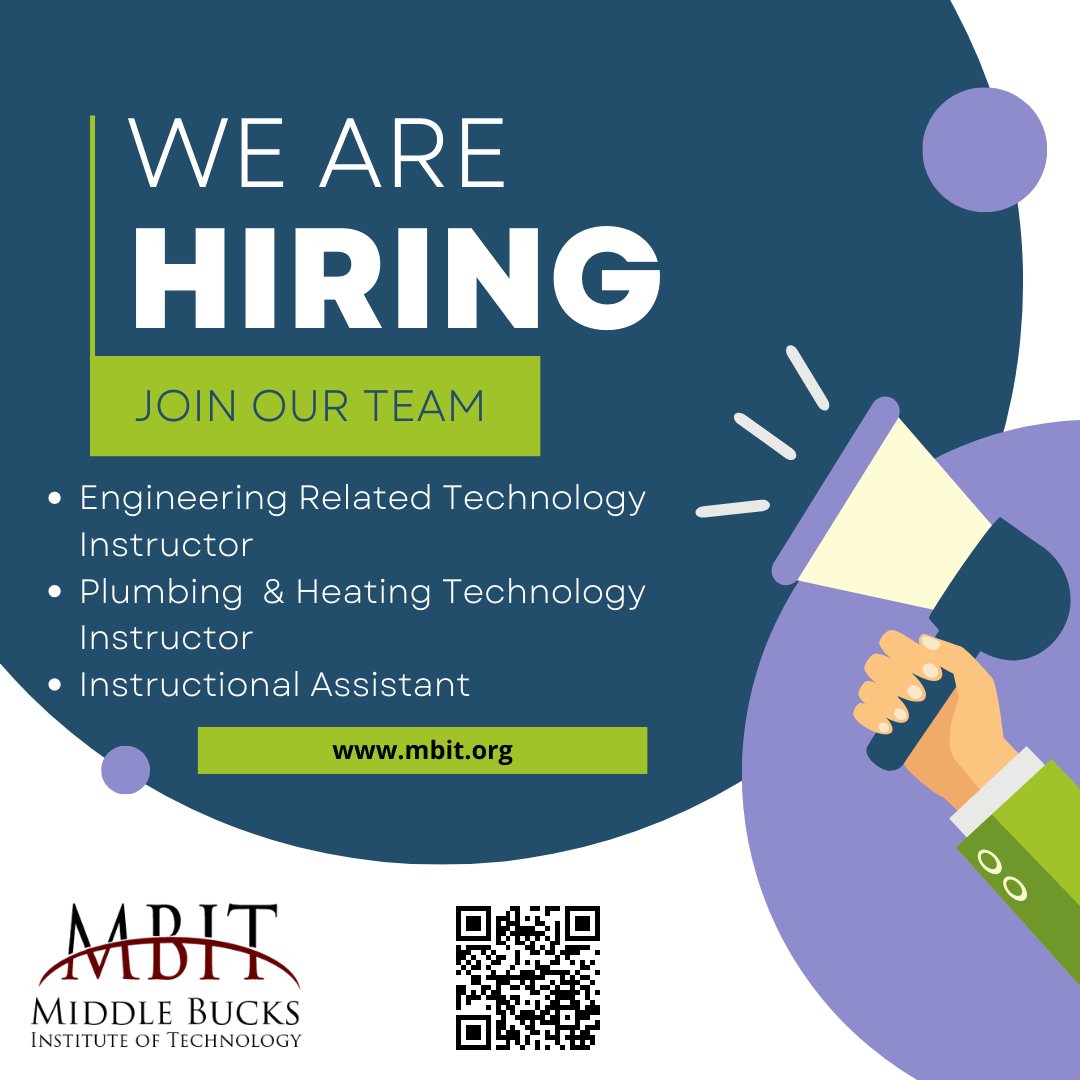 🔍 We have exciting job vacancies available for passionate individuals! 🚀
👉 Engineering Instructor #JobVacancy 👉 Plumbing & Heating Instructor #JobOpportunity 👉 Instructional Assistant #HiringNow
🌐 Visit our website mbit.org to learn more about the positions…