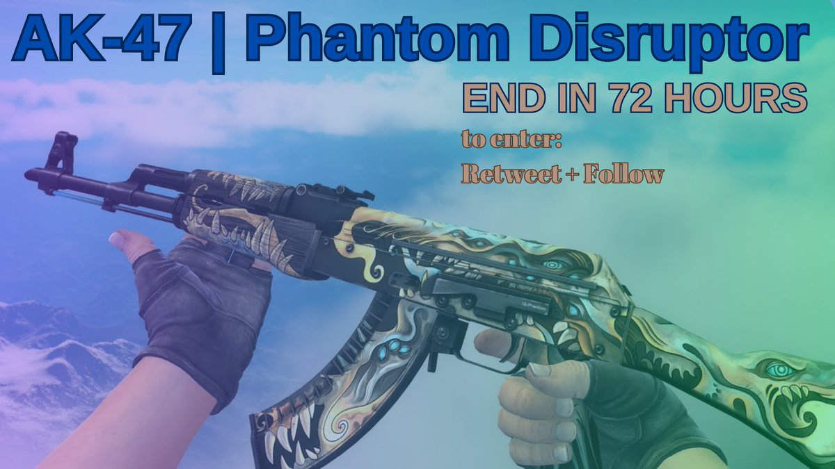 🔥CS:GO GIVEAWAY🔥

🎁AK-47 | Phantom Disruptor (+$10)

👉TO ENTER:
✅ Retweet + Follow me  

⌛️ Giveaway ends in 72 hours.

#CSGOGiveaway #Csgoskins #CSGO #Giveaway