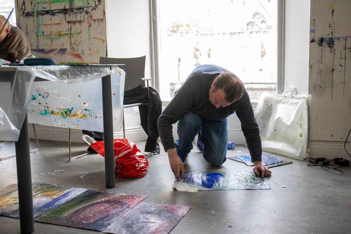 Today we are spotlighting Crawford Supported Studios artist John Noel Kenneally!

John joined Crawford Supported Studios in 2022. He describes his art work as painting stories. He says ‘Yeah, mostly it’s practice. Pure determination, and stuff like that, to tell a story.’