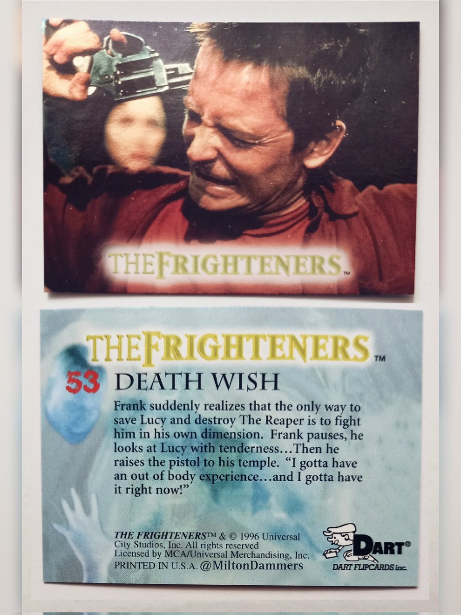 (Death Wish)

Frank suddenly realizes that the only way to save Lucy and destroy The Reaper is to fight him in his own dimension...
#TheFrighteners #PeterJackson #HorrorFamily #dailyDammers