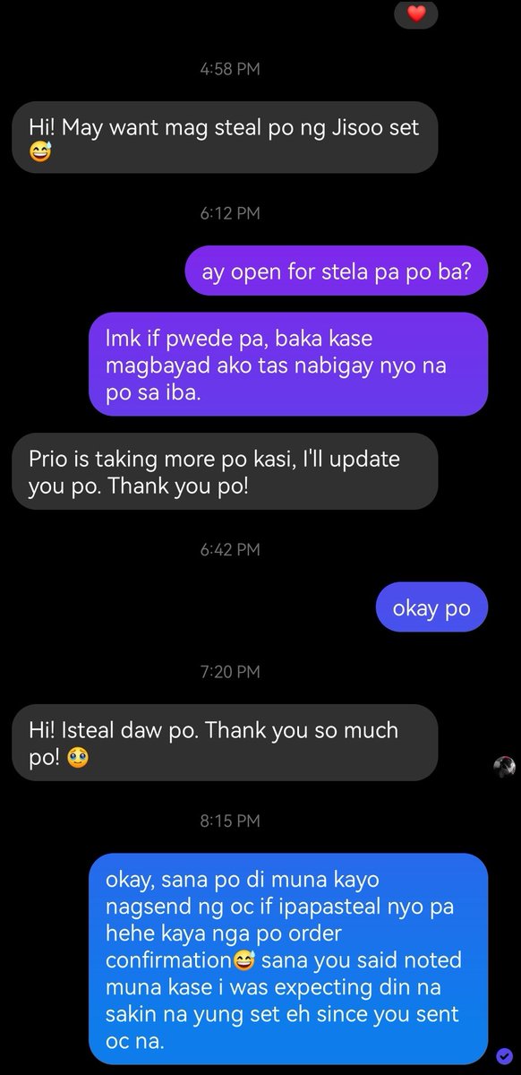 if buyers aren't allowed to cancel once oc is sent, sana sellers can't revoke any oc sent just because someone wants to take more pcs and steal the item/s. bat puro buyer lang ang need maging responsible?