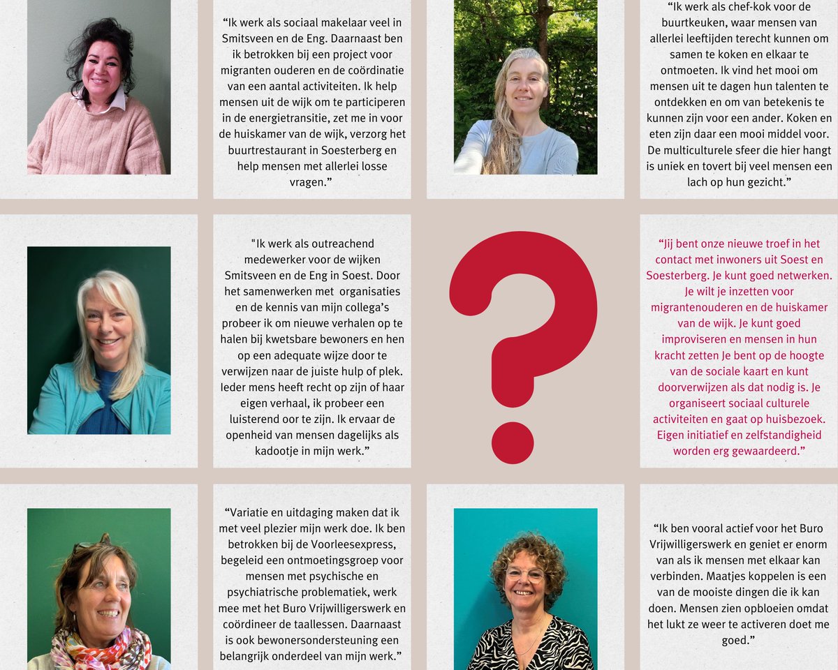 VACATURE:  Team Volwassenenwerk zoekt een collega sociaal makelaar voor 20 uur per week! Kijk voor meer informatie op onze website!