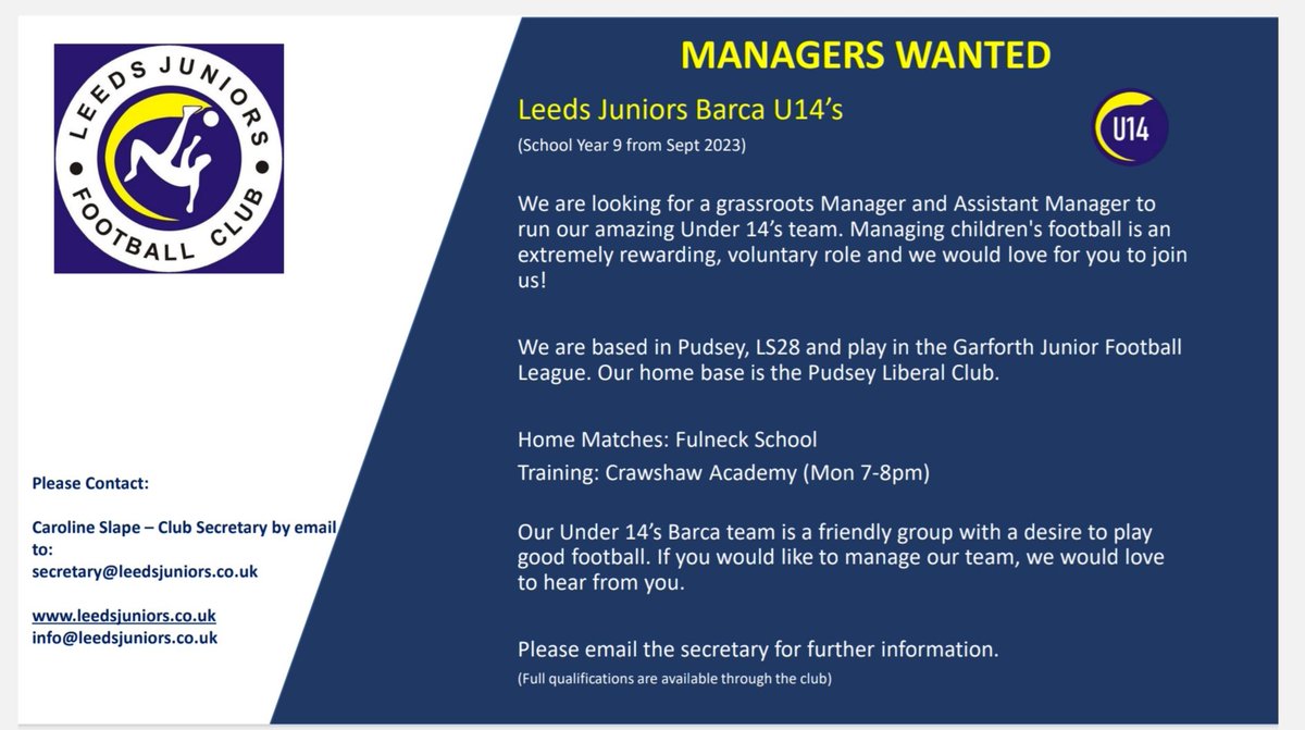 Leeds Juniors FC tweet media