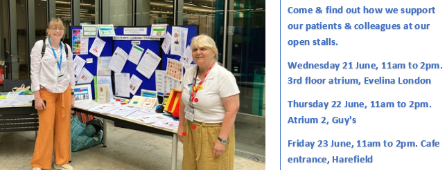 It's Learning Disabilities Awareness week this week and the the Trust @GSTTnhs has various events on that are open to all. Come along, say hi and meet the teams. #LearningDisability