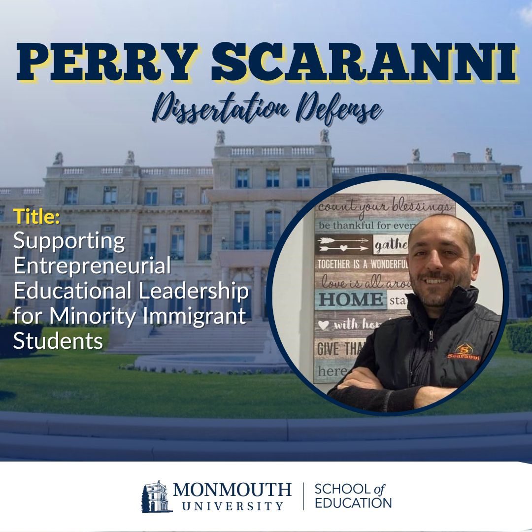 Please join us on Tuesday, June 27, 2023 at 10 AM via zoom for Perry Scaranni's Dissertation Defense.  Best of luck!
Dr. Tracy Mulvaney - Committee Chair
Dr. Joan Ali Scocco - Committee Member
Dr. David M. Stout - Committee Member
@MUSOEleadership  
@DrMulvaney @DrGeorge_MU