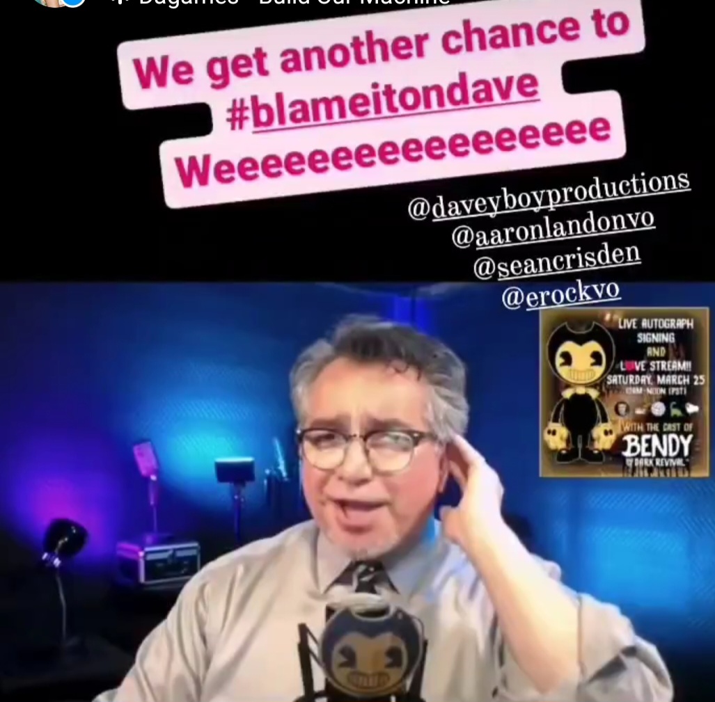 erinsvoice's tweet photo. Let's Blame Dave!!! This Saturday, June 24 from 10am to noon PST. 🦆🏐🦕🦇🖤💛
We have a fun little surprise planned for this #lovestream so it better not be a #lagstream. No inky tech demons allowed! 😁 https://t.co/LzyUxhCPZa