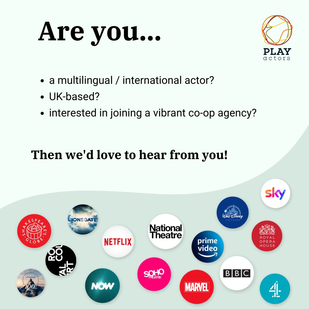 Are you an #actor #SeekingRepresentation?
Want to have full agency over your career?
Our books are currently open and we'd love to hear from #actors who'd be interested in joining a coop #talentagency!

#coopagency #actingagency #actors #internationalactors #openbooks 
@CPMAcoop