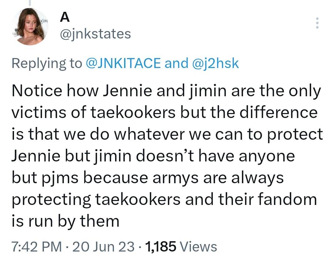 It's sad that this twt is from other fandom, they know what's going in ours