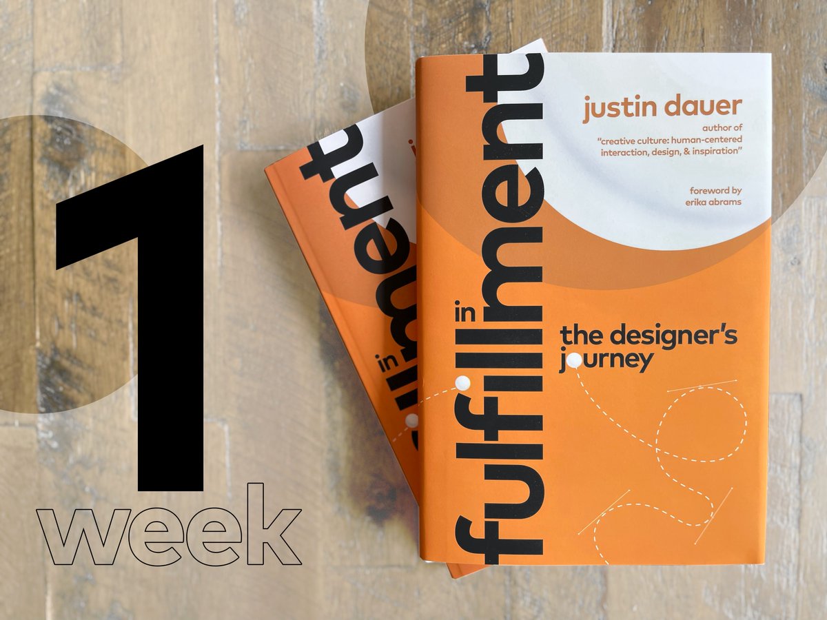1 week until "In Fulfillment: The Designer's Journey" is in your hands! 

🗓️ June 27th

in-fulfillment.com