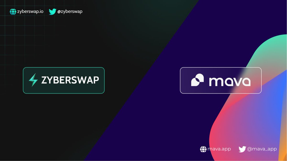 🤝 #Zyberswap is partnering with @mava_app 🤝

With our expansion plans set for @zksync and @optimismFND, we anticipate a notable surge in user growth. Consequently, we recognize the pressing need to enhance our customer support solution. 

Thanks to Mava, we are elevating our…