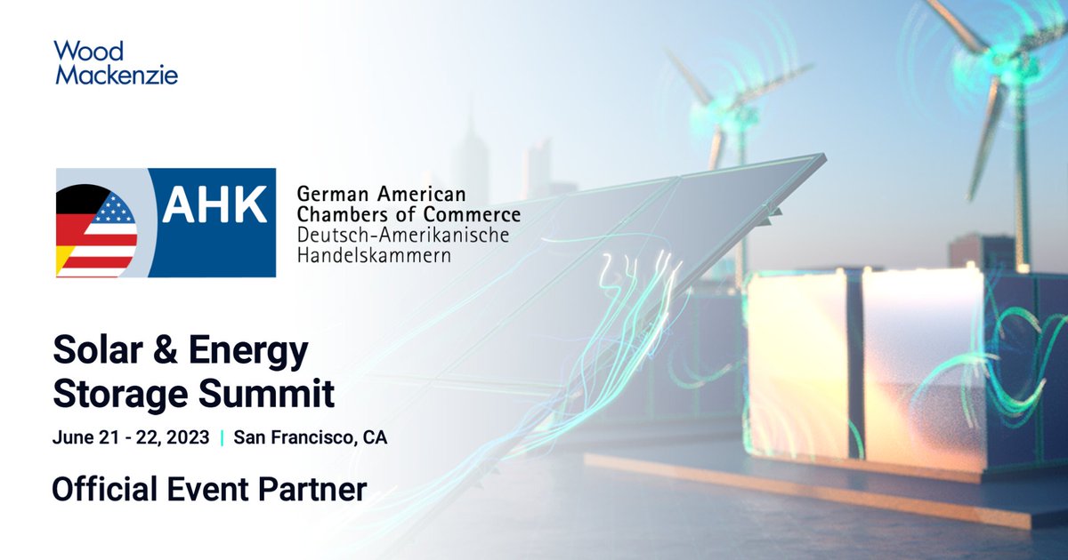 WoodMackenzie's tweet photo. Thank you to @GACCNewYork who is one of the official partners of our Solar & Energy Storage Summit, taking place this week. Official partner members get a discount on the event! #WMSESS
If you'd like to register, visit: https://t.co/FXFdeyLdGD https://t.co/mWZWzwewGp