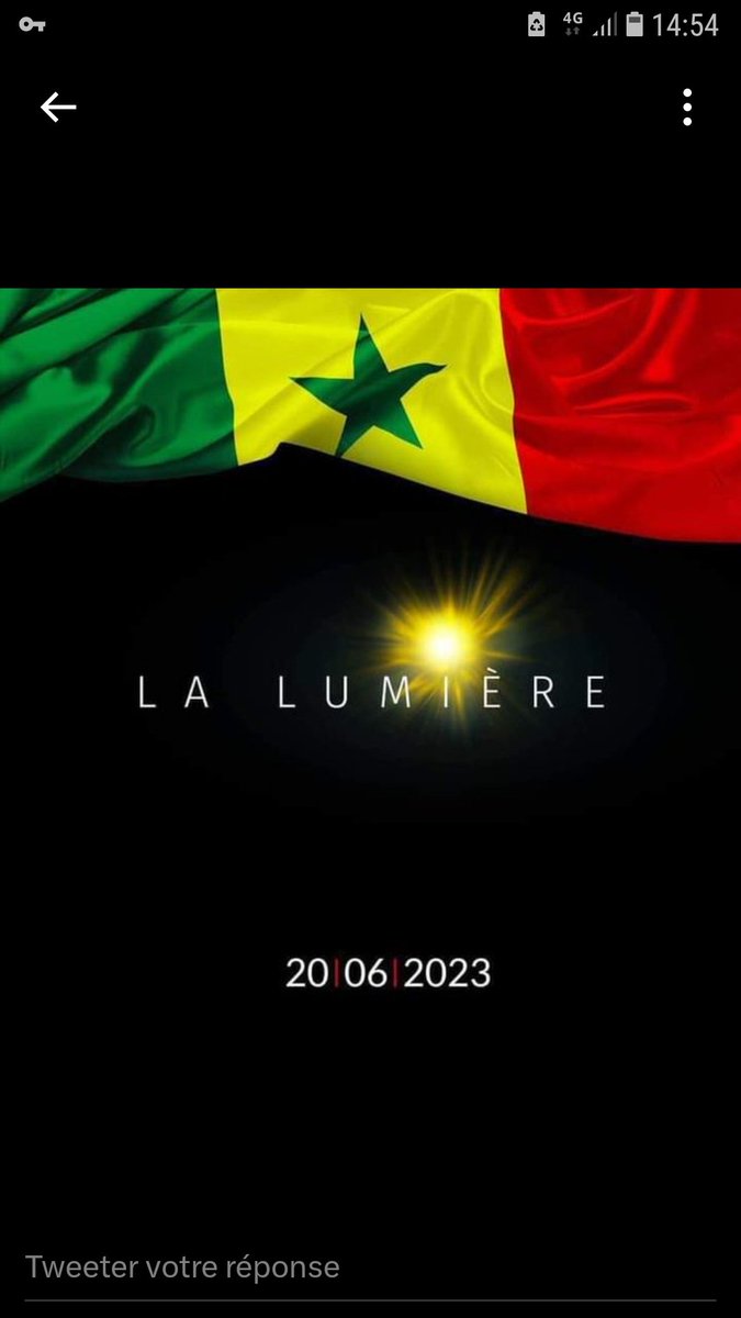 Aussi sombre que soit la nuit, la lumière du jour finira tjrs par jaillir.

As dark is the night, the sunrise will always appears.
#Freesenegal