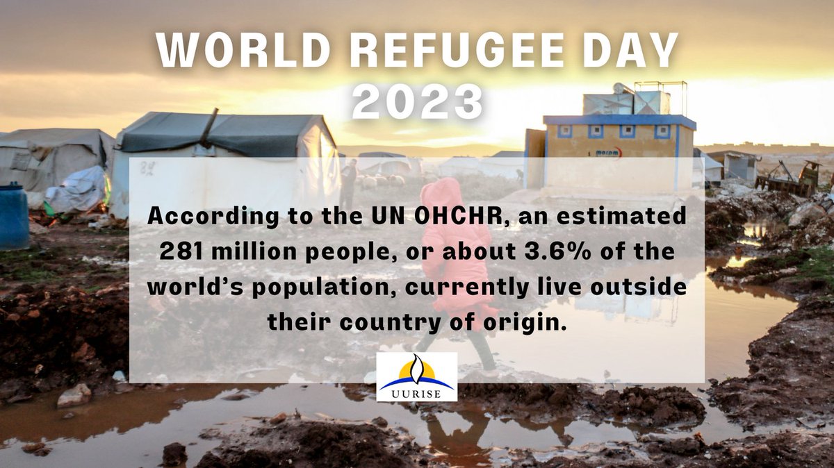 UURISE's tweet photo. On World Refugee Day, we are reminded that seeking asylum and refuge is a human right. Please join us in calling on Congress to:
-Restore asylum
-Restore refugee resettlement
-Protect displaced people https://t.co/lJ4btO6WL5