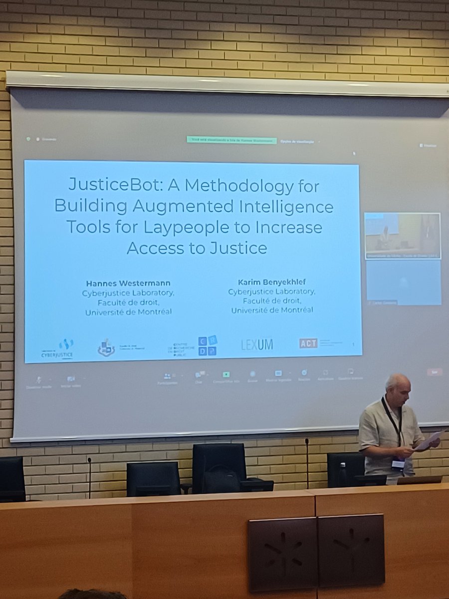 AmyJSchmitz1's tweet photo. Excellent presentation @CyberjusticeLab #justicebot #A2J Technology https://t.co/LVCPzeMJcM