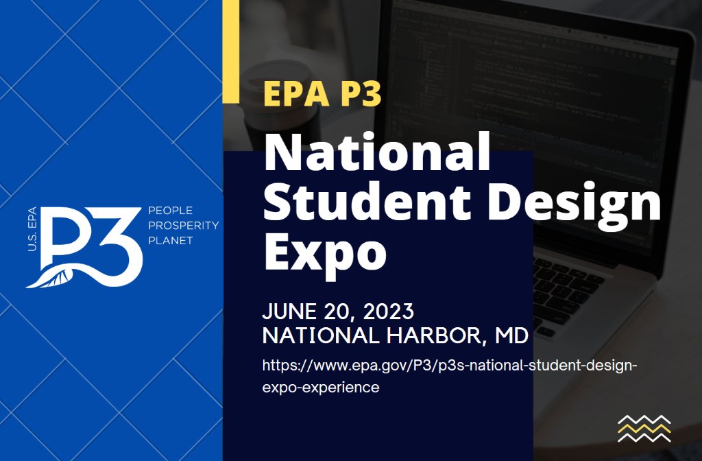 EPARegion8's tweet photo. A @CUEngineering team is participating in today's #EPAp3 National Student Design Expo, a showcase of college student creativity using #STEM to tackle environmental challenges. Read about their project to develop a #DrinkingWater risk assessment tool. https://t.co/TKGfvZkMRq https://t.co/POeL0W7eXa