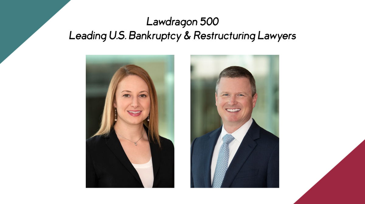 PotterAnderson's tweet photo. Congratulations to Katie Good and Jeremy Ryan for again being named to the 2023 @lawdragon_news 500 Leading Bankruptcy and Restructuring Lawyers list! 
https://t.co/esnmnNVHOl
#netDE #Bankruptcy #Lawdragon500 #PotterProud https://t.co/hlHLvbdq4O