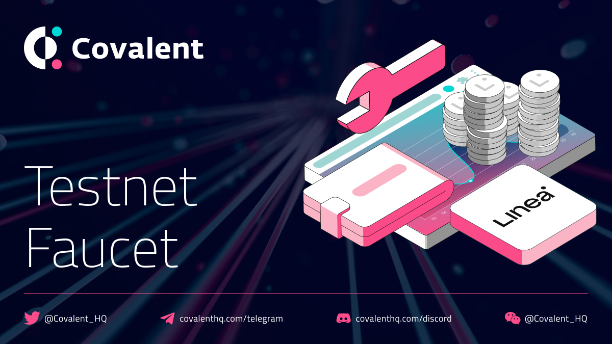 Covalent_HQ's tweet photo. 💫 Great news, developers!

⚗️ We launched our Testnet Faucet today with @LineaBuild, providing free Linea ETH for developers who want to build and test their dApps on the Linea Testnet.

🛠 If you need some Linea ETH, you can get it here now: https://t.co/uoiOuVLRIY https://t.co/3WLiIo9oLg