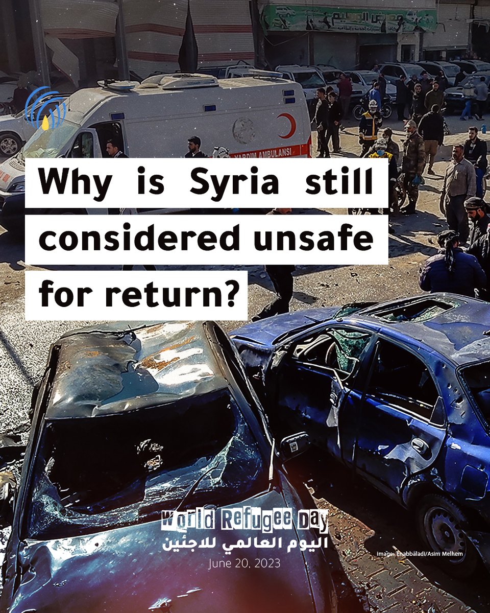 SyrianCenter's tweet photo. #WorldRefugeeDay #SyriaIsNotSafe #StopForcedReturn #HumanRights #Syria https://t.co/ipqrF0bwS4