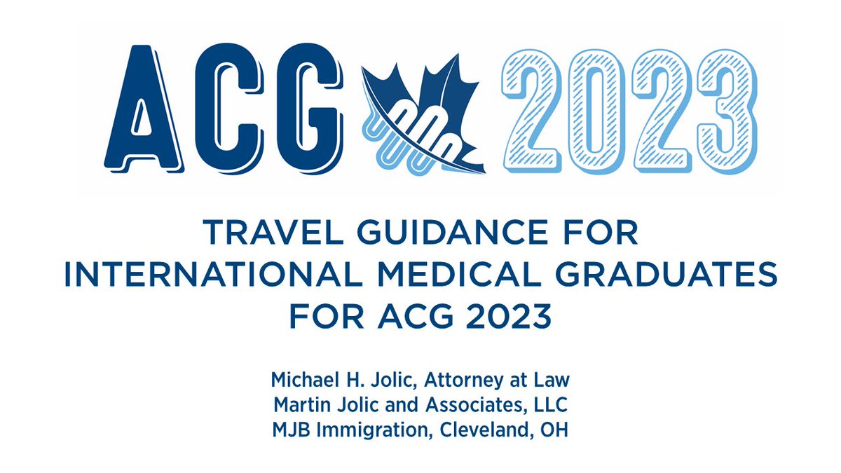 Q&amp;A for  #ACG2023 Vancouver Travel

ACG invited an immigration attorney to address general Qs about travel to Canada for international medical graduates planning to attend #ACG2023

▶️Watch video: acgmeetings.gi.org/international-…

❓Unsure about travel? Ask your institution or employer