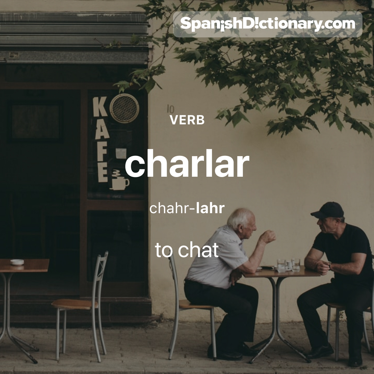 Today's #WordOfTheDay is 'charlar.' 🗣️😄 For example: Nos pasamos la tarde charlando en el café. - We spent the afternoon chatting at the café.
.
.
.
#EstudiaEspañol #StudySpanish #AprendeEspañol #LearnSpanish #Español #Spanish #LearningSpanish #PalabraDelDia #charlar