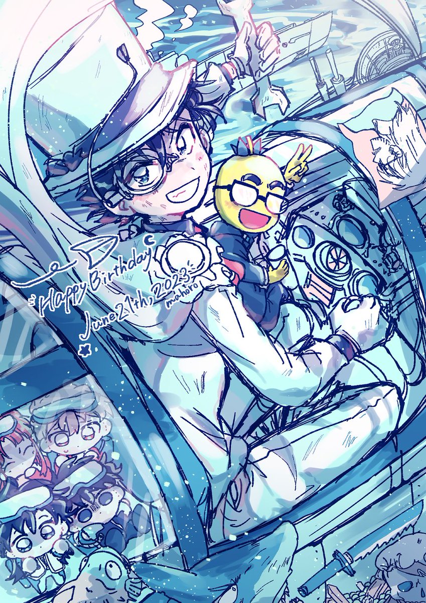 「#黒羽快斗誕生祭2023 #怪盗キッド誕生祭2023 Happy  Birthd」|舞星のイラスト