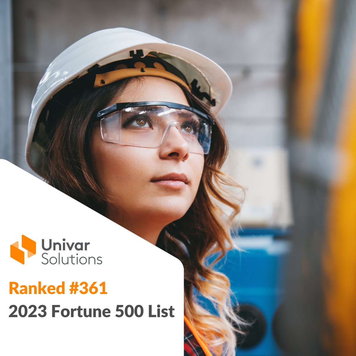 Univar Solutions ranks number 361 on the 2023 FORTUNE 500 list 🌟 bit.ly/3JoYB2G 

Thanks to our people who make the difference, as our purpose drives us all to help keep our communities healthy, fed, clean and safe.

#GrowingTogether #TogetherWeWin